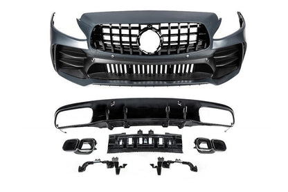 Body kit with diffuser for Coupe (Black Mamba C63GT design) for Mercedes C-сlass W205 2014-2021 - image 5