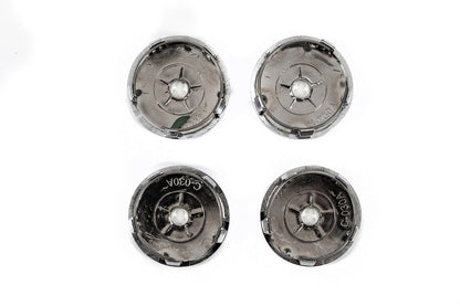 Black wheel center caps with ring (59mm to 55mm, 4 pcs) for Renault - image 3