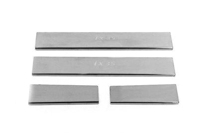 Door sills Carmos V3 (4 pcs, stainless steel) for Hyundai IX-35 2010-2015 - Reelken Auto