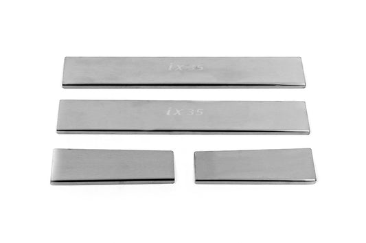 Door Sill Protectors Carmos V3 (4 pcs, Stainless Steel) for Hyundai IX-35 2010-2015 - image 2