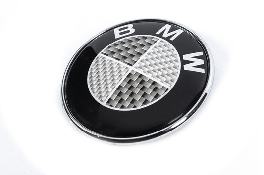 Carbon Emblem, Turkey (82mm) for BMW 5 Series E-34 1988-1995 - image 1