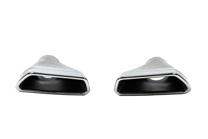 M-Performance Silver Exhaust Tips (2 pcs) for BMW 5 Series G30/G31 2017-2023 - image 1