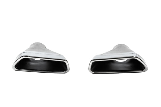 M-Performance Silver Exhaust Tips (2 pcs) for BMW 5 Series G30/G31 2017-2023 - image 1