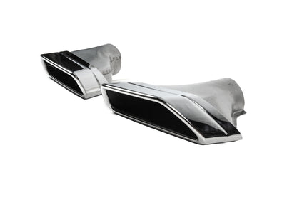 Exhaust tips in M-Tech style (for 2021+) for BMW 5 Series G30/31 2017-2023 - image 2