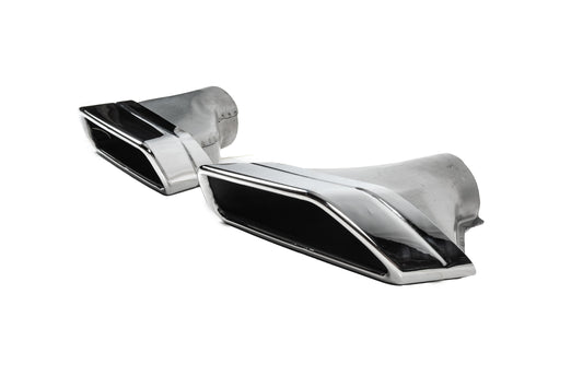 Exhaust tips in M-Tech style (for 2021+) for BMW 5 Series G30/31 2017-2023 - image 2