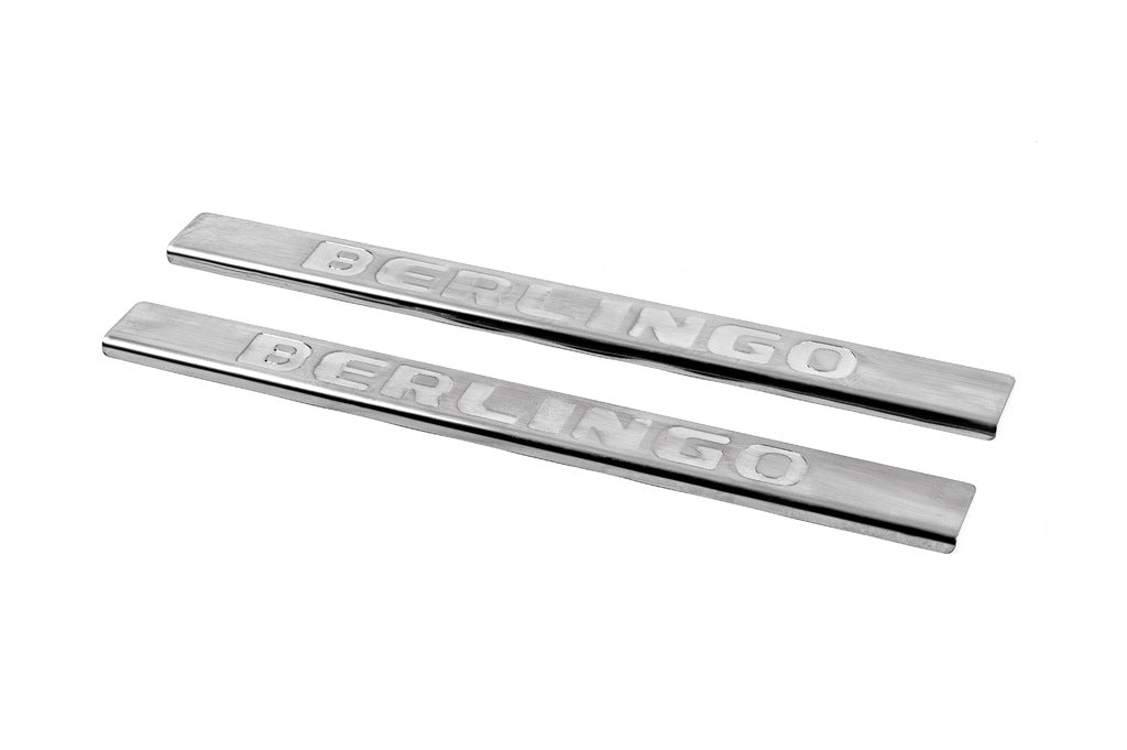 Door sills Carmos V2 (stainless) for Citroen Berlingo 2008-2018 - image 1