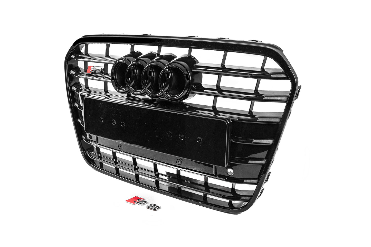 Front black grille with black frame S-Style (2011-2014) for Audi A6 C7 2011-2017 - image 3