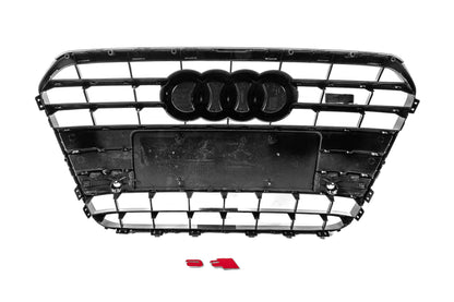 Front black grille with black frame S-Style (2011-2014) for Audi A6 C7 2011-2017 - image 4