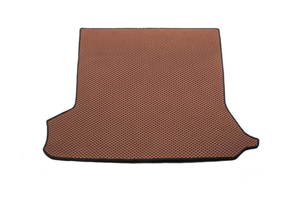 Trunk mat without rear seats (EVA, Brown) for Toyota Land Cruiser 70 - Reelken Auto