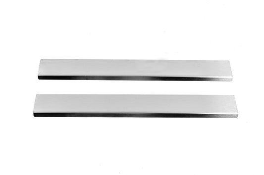 Door Sill Covers V2 (Carmos, 2 pcs, Stainless Steel) for Fiat Doblo I 2005-2010 - image 2