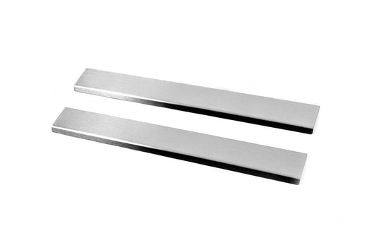 Door sills V2 (Carmos, 2 pcs, stainless steel) for Fiat Doblo I 2005-2010 - Reelken Auto