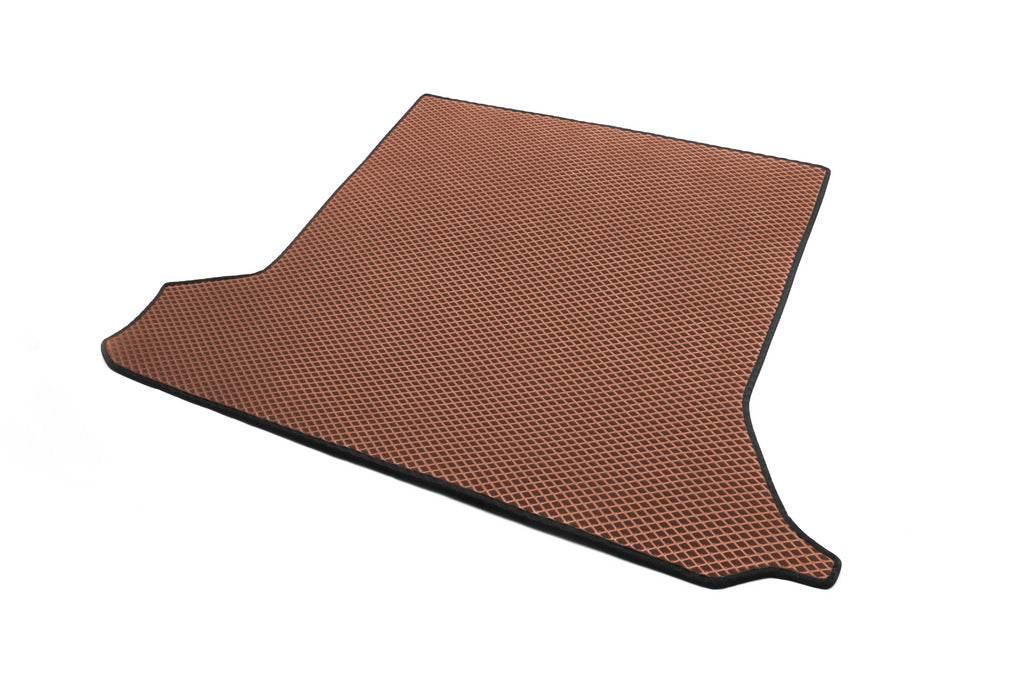 Trunk mat without rear seats (EVA, Brown) for Toyota Land Cruiser 70 - Reelken Auto