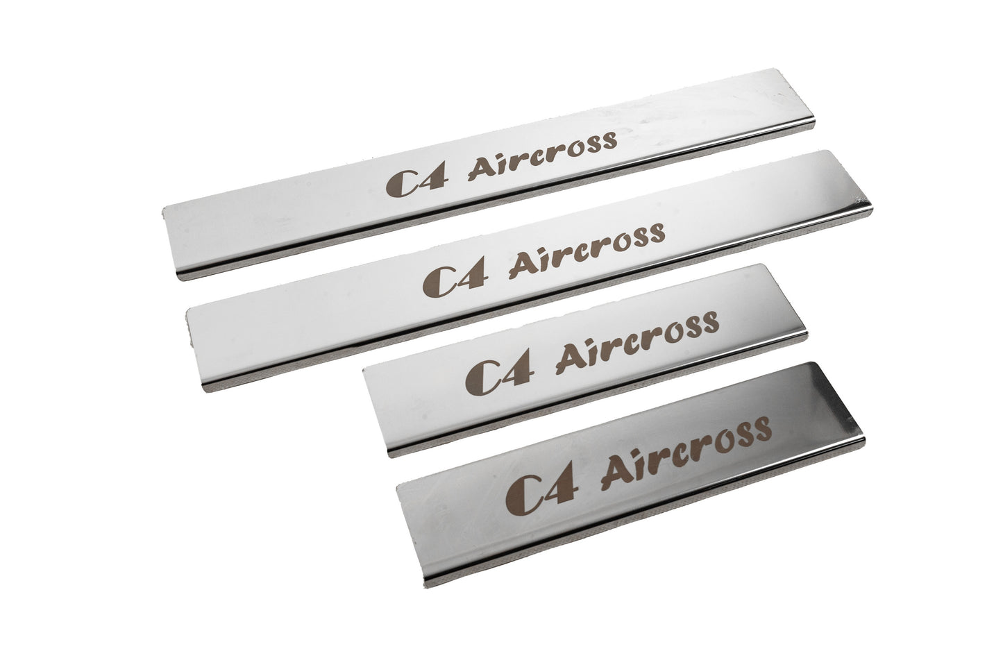 Carmos Door Sill Protectors (4 pcs, Stainless Steel) for Citroen C-4 Aircross 2012-2017 - image 3