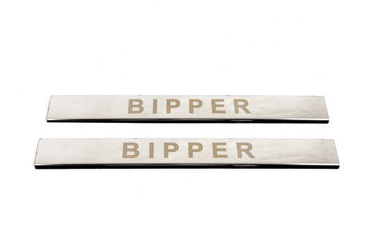 Door Sill Covers Carmos V1 (2 pcs, Stainless Steel) for Peugeot Bipper 2008-2017 - image 2