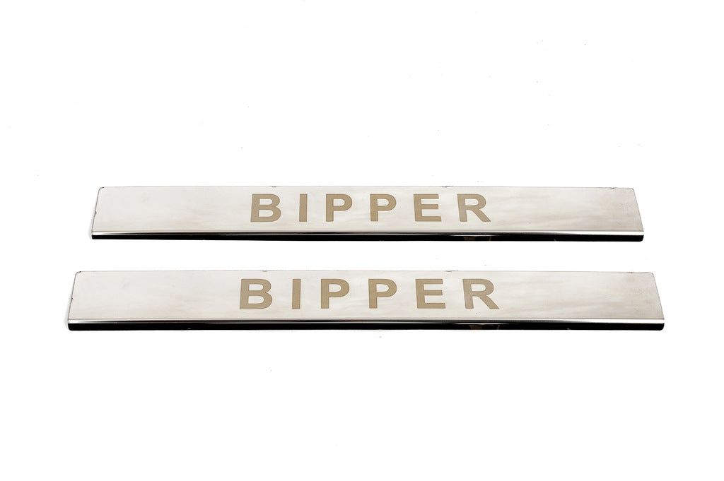 Door Sill Covers Carmos V1 (2 pcs, Stainless Steel) for Peugeot Bipper 2008-2017 - image 2