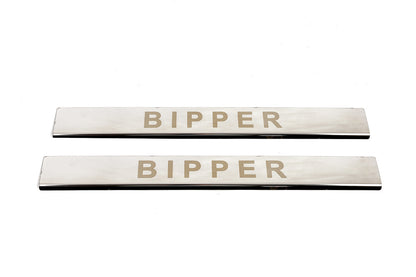 Door Sill Covers Carmos V1 (2 pcs, Stainless Steel) for Peugeot Bipper 2008-2017 - image 2