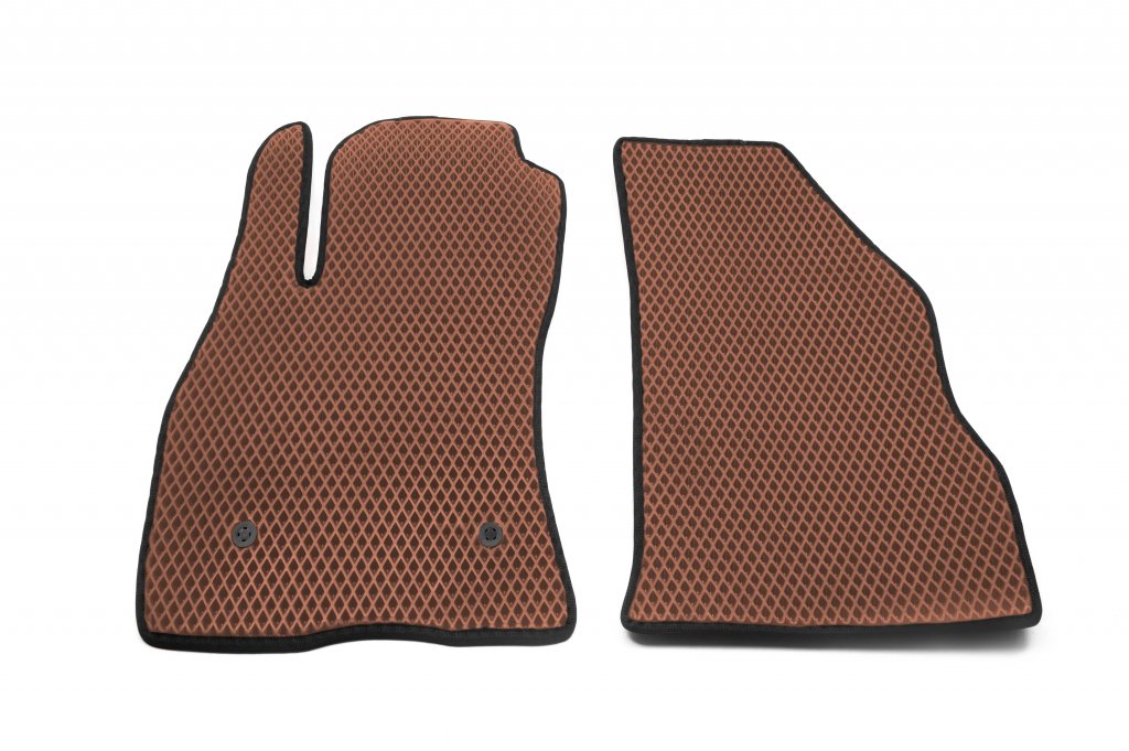 EVA Floor Mats (brick red, front) for Fiat Doblo II 2010-2022 - image 4