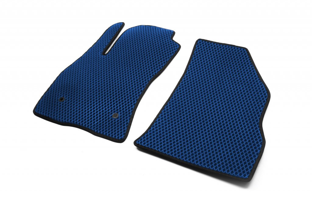 EVA Floor Mats (blue, front) for Fiat Doblo II 2010-2022 - image 2