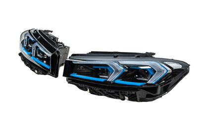 Front Headlights Laser 2023+ (2 pcs) for BMW 3 Series G20/21 2018- - image 4