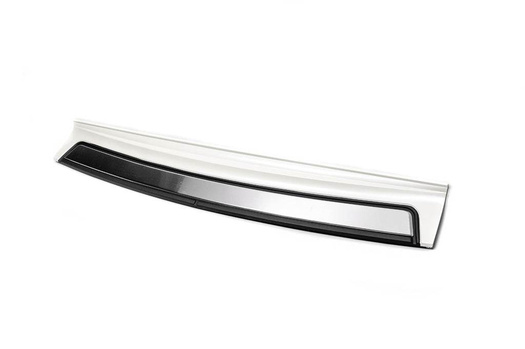 Rear bumper insert 2016+ (ABS + stainless) for Toyota Land Cruiser 200 - Reelken Auto