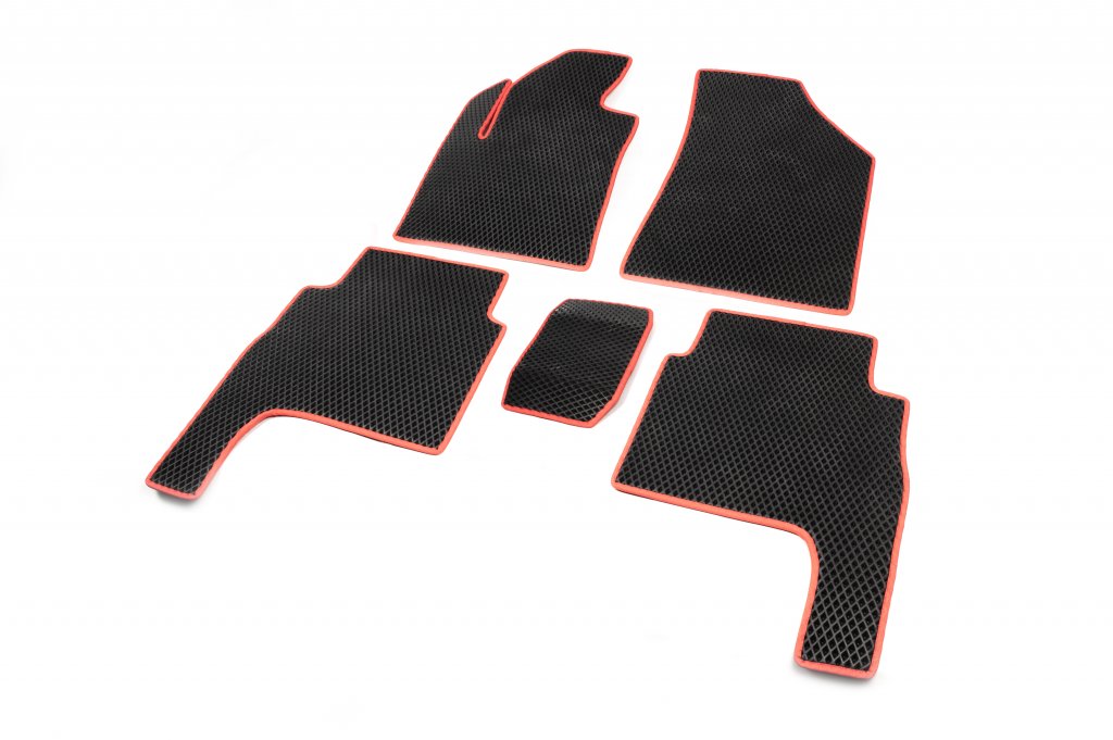 EVA Floor Mats (black) for Hyundai Santa Fe 2 2006-2012 - image 1