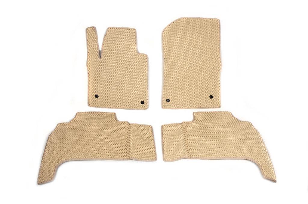 Polyurethane rugs (2008-2012, EVA, beige) for Lexus LX570/450d - Reelken Auto