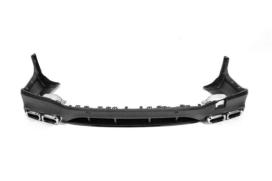 Rear diffuser with tips Silver (AMG63 Design) for Mercedes GLC X253 2015-2022 - image 2