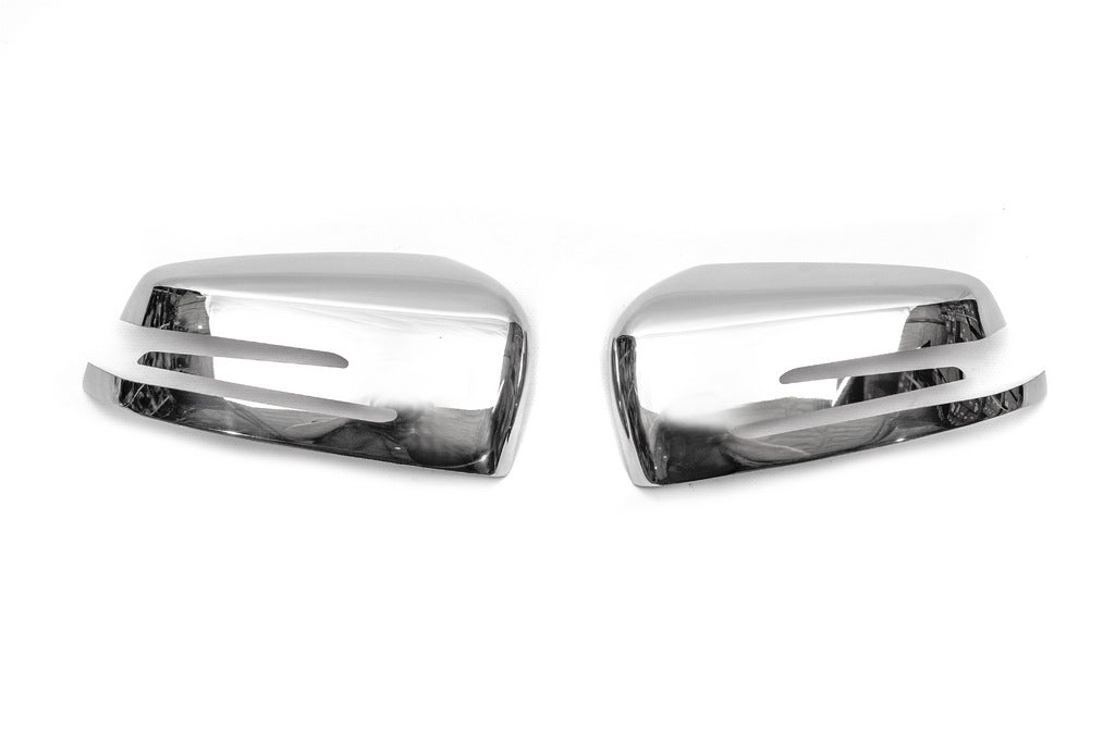 Mirror Covers (2 pcs, Stainless Steel) for Mercedes GLA X156 2014-2019 - image 2