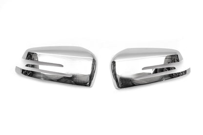 Mirror Covers (2 pcs, Stainless Steel) for Mercedes GLA X156 2014-2019 - image 2