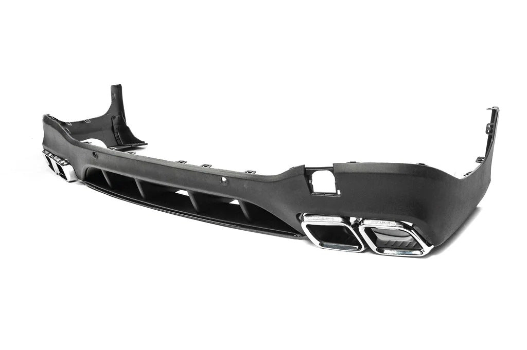 Rear diffuser with Silver inserts (AMG63 Design) for Mercedes GLC X253 - image 1