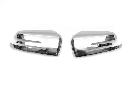 Mirror covers (2 pieces, stainless steel) for Mercedes E-class W212 2009-2016 - Reelken Auto