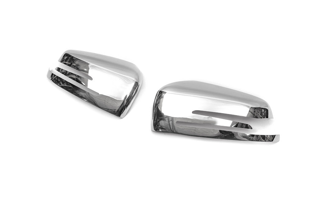 Mirror Covers (2 pcs, Stainless Steel) for Mercedes E-сlass W212 2009-2016 - image 3