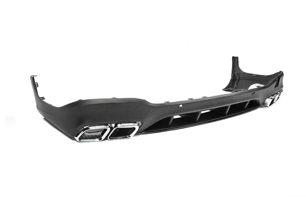 Rear diffuser with tips Silver (AMG63 Design) for Mercedes GLC X253 2015-2022 - image 4