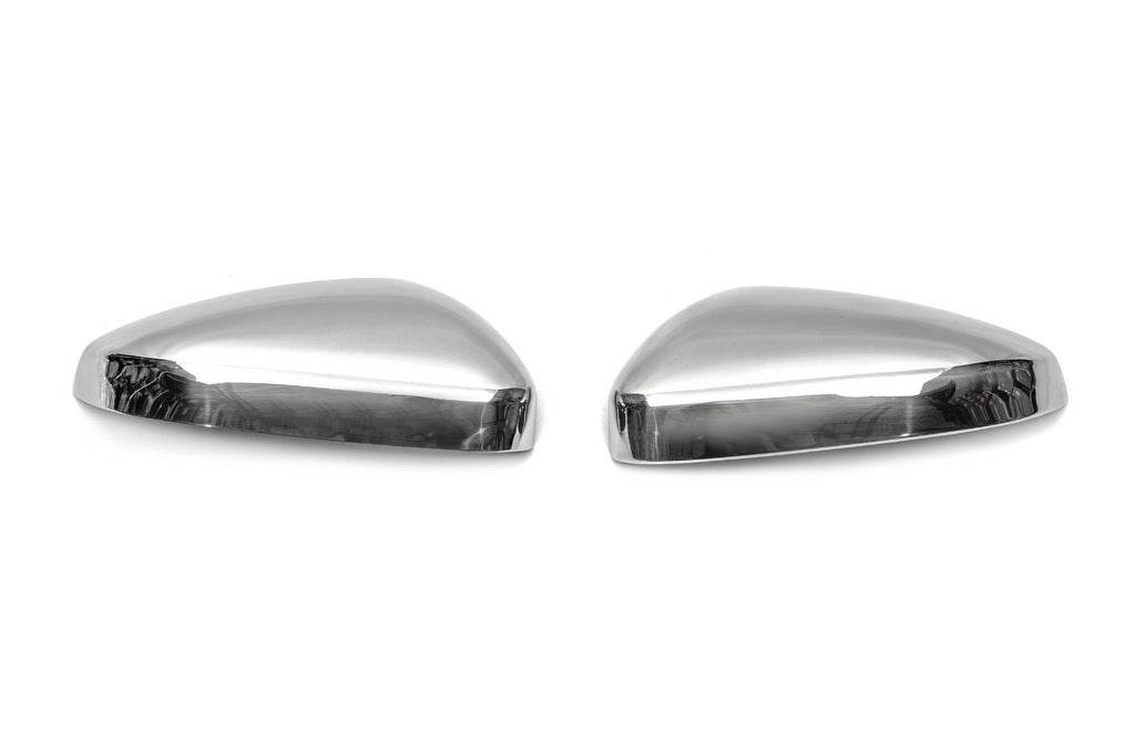 Covers for mirrors (2 pcs, stainless steel) for Citroen C5 Aircross 2017- - Reelken Auto