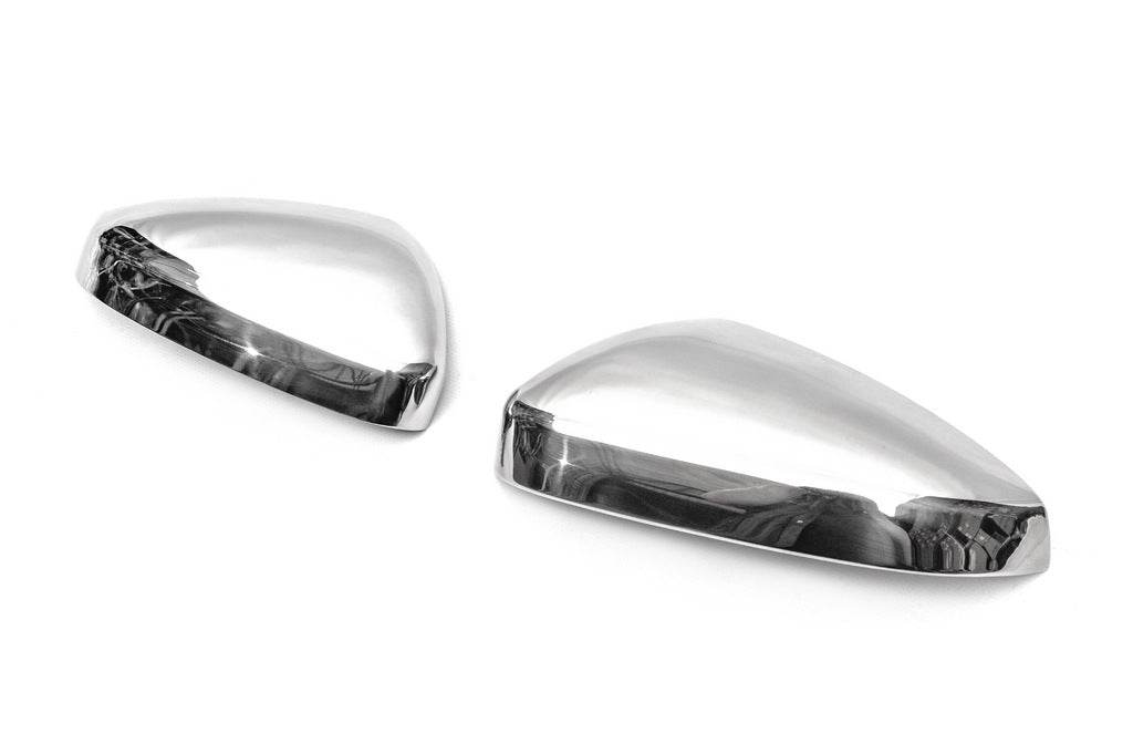 Covers for mirrors (2 pcs, stainless steel) for Citroen C5 Aircross 2017- - Reelken Auto