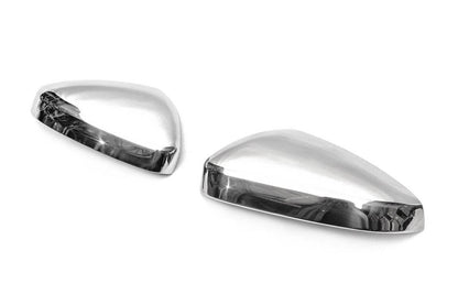 Covers for mirrors (2 pcs, stainless steel) for Citroen C5 Aircross 2017- - Reelken Auto