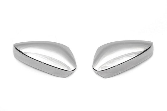 Covers for mirrors (2 pcs., stainless steel) Carmos for Skoda Karoq - Reelken Auto