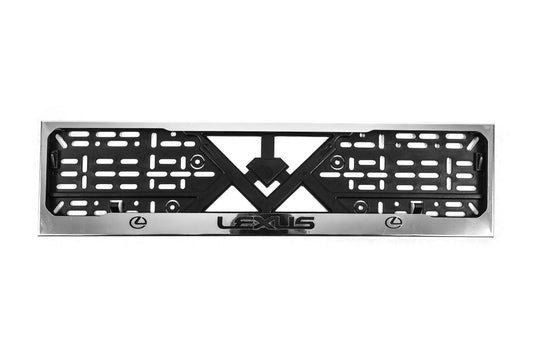 Frame for number chrome (1 pc, stainless steel) for Lexus - image 2