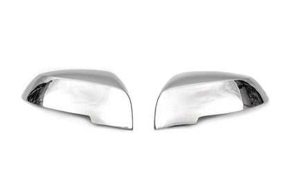 Covers for mirrors (2 pcs., stainless steel) Carmos for BMW X1 E-84 2009-2015 - Reelken Auto