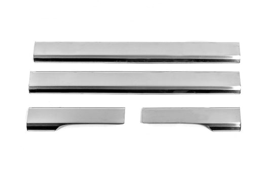 Stainless Steel Door Sill Protectors Carmos V2 (4 pcs) for Chevrolet Aveo T250 2005-2011 - image 2