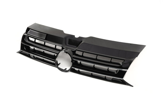 Front Grille Gloss Black (for Emblem) for Volkswagen T5 2010-2015 - image 2