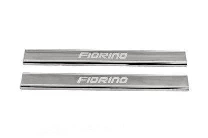 Door Sill Protectors Carmos V3 (2 pcs, Stainless Steel) for Fiat Fiorino/Qubo 2008-2024 - image 2