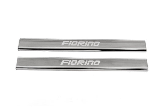 Door Sill Protectors Carmos V3 (2 pcs, Stainless Steel) for Fiat Fiorino/Qubo 2008-2024 - image 2