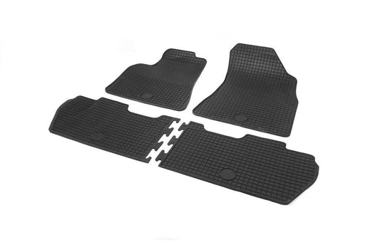 Rubber mats (4 pieces, Doma) for Peugeot Partner Tepee 2008-2018 - Reelken Auto