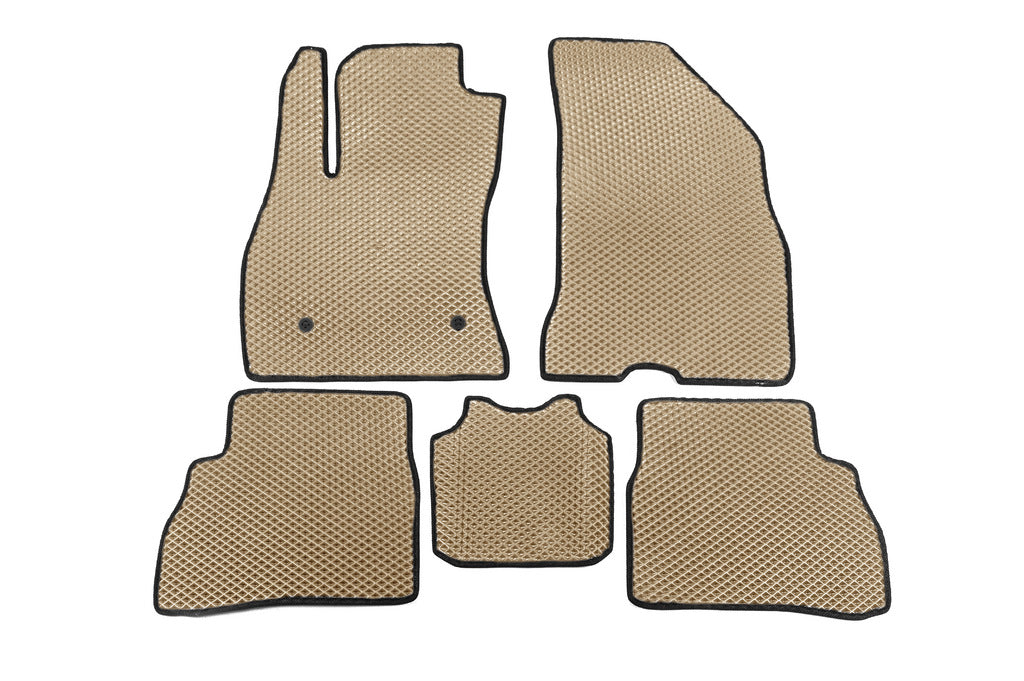 EVA Floor Mats (Beige) for Fiat Doblo II 2010-2022 - image 1
