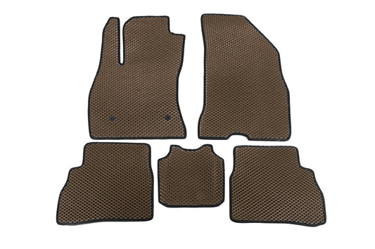 EVA Floor Mats (Brown) for Fiat Doblo II 2010-2022 - image 1