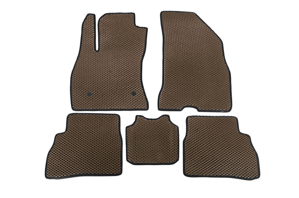 EVA Floor Mats (Brown) for Fiat Doblo II 2010-2022 - image 1