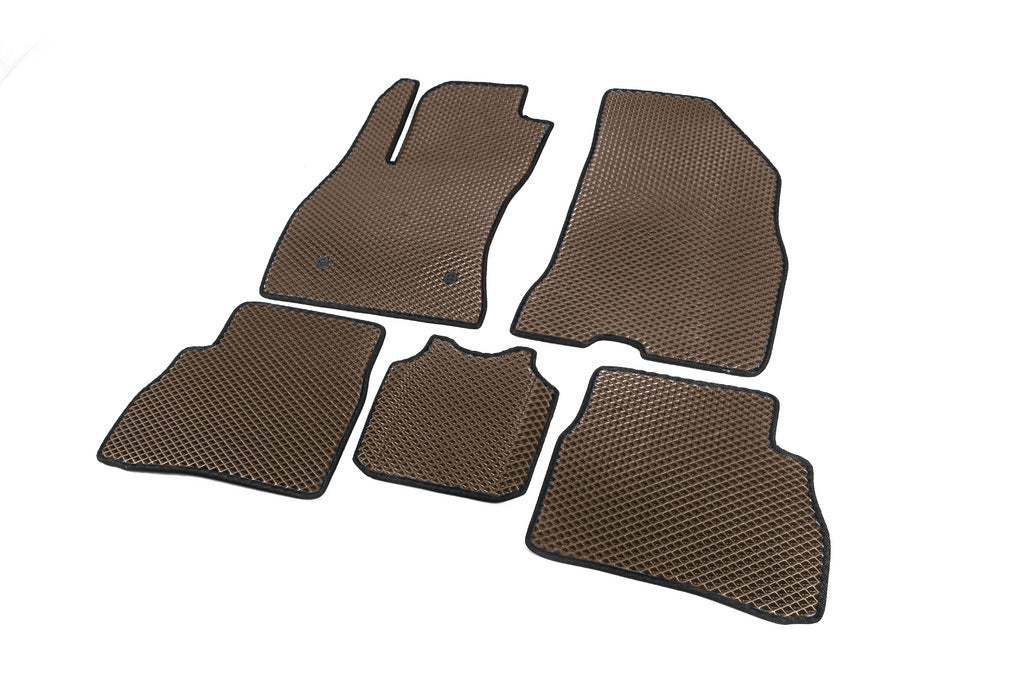 EVA Floor Mats (Brown) for Fiat Doblo II 2010-2022 - image 2