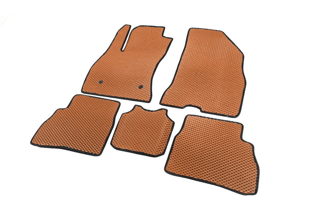 EVA Floor Mats (Orange) for Fiat Doblo II 2010-2022 - image 1
