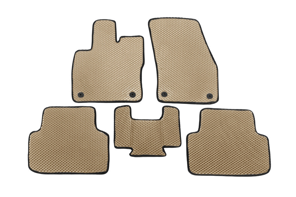 EVA Floor Mats (Beige) for Volkswagen Golf Sportsvan 2014-2020 - image 1